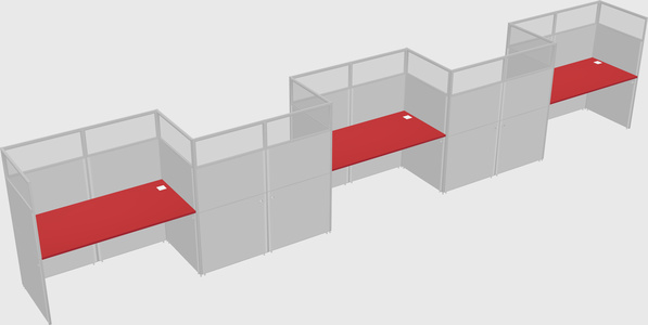 Rectangular cubicles