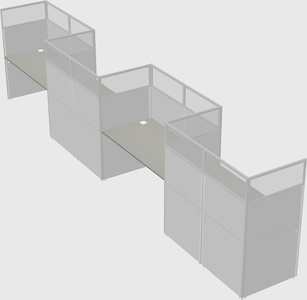 Rectangular cubicles