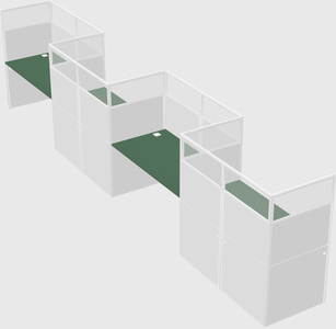 Rectangular cubicles