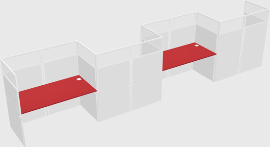 Rectangular cubicles