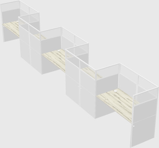 Rectangular cubicles
