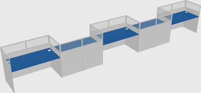 Rectangular cubicles