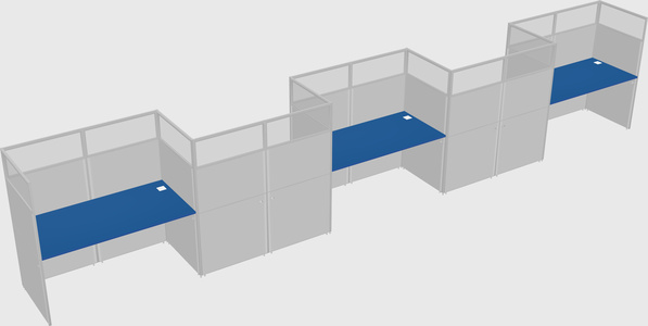 Rectangular cubicles