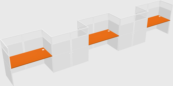 Rectangular cubicles