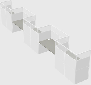 Rectangular cubicles