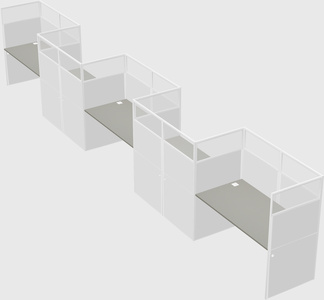 Rectangular cubicles