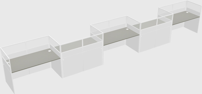 Rectangular cubicles