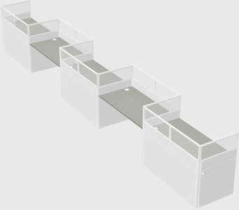 Rectangular cubicles