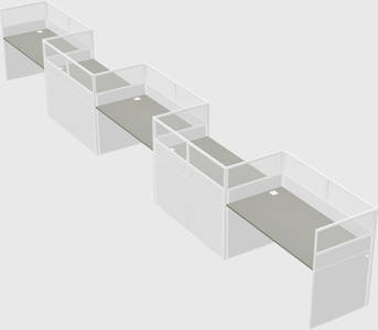 Rectangular cubicles