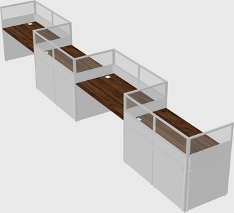 Rectangular cubicles