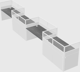 Rectangular cubicles