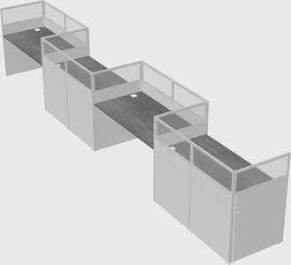 Rectangular cubicles