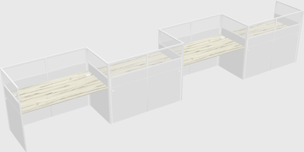 Rectangular cubicles