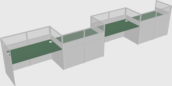 Rectangular cubicles