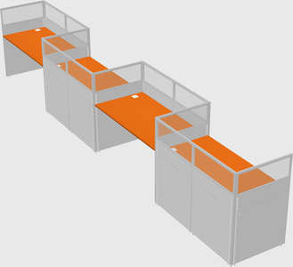 Rectangular cubicles