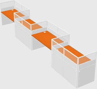 Rectangular cubicles