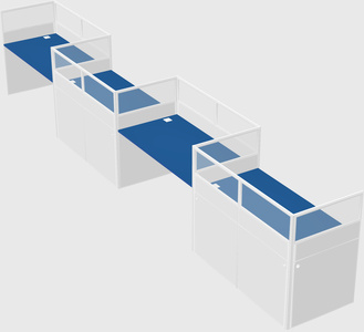 Rectangular cubicles