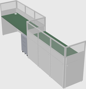 Rectangular cubicles