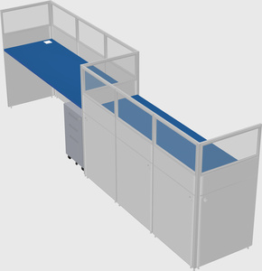Rectangular cubicles