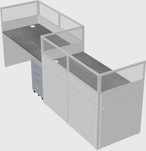 Rectangular cubicles