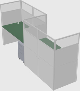 Rectangular cubicles