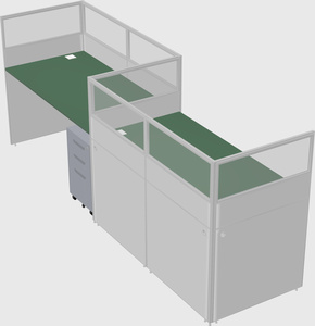Rectangular cubicles
