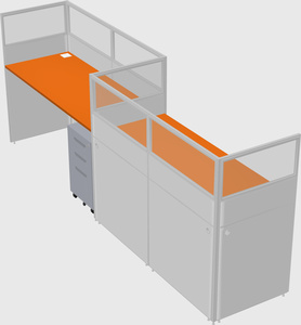 Rectangular cubicles