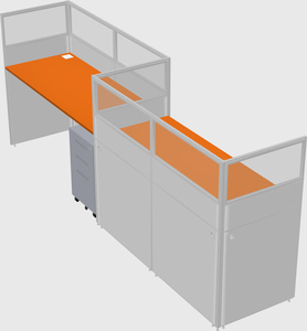 Rectangular cubicles