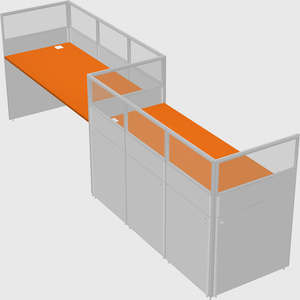 Rectangular cubicles