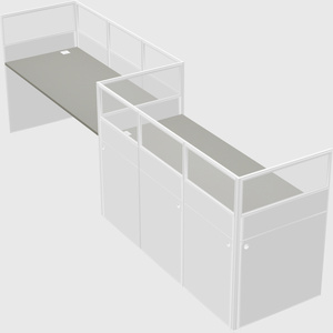 Rectangular cubicles