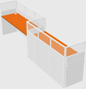 Cabines rectangulaires