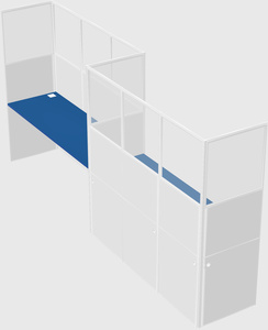 Rectangular cubicles
