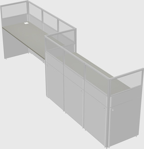 Rectangular cubicles