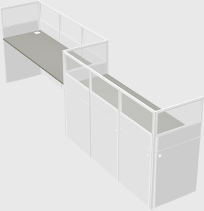 Rectangular cubicles