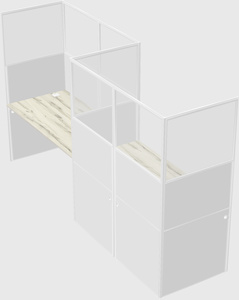 Rectangular cubicles