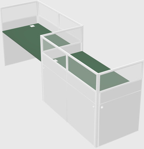 Rectangular cubicles