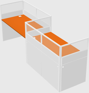 Rectangular cubicles