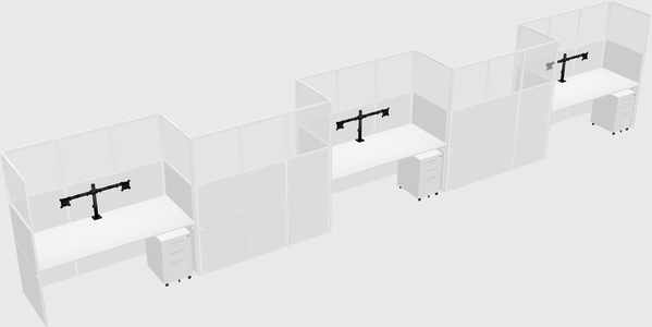 Rectangular cubicles