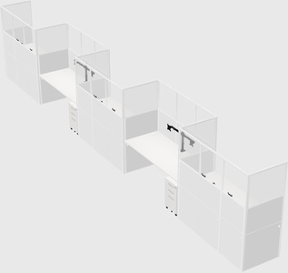 Rectangular cubicles
