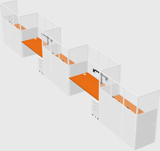 Rectangular cubicles