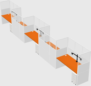 Rectangular cubicles