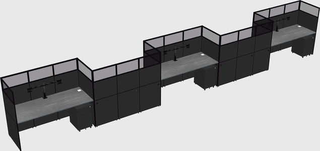 Rectangular cubicles