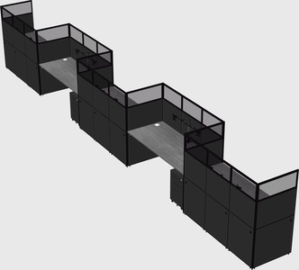 Rectangular cubicles