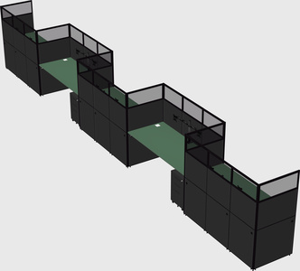 Rectangular cubicles