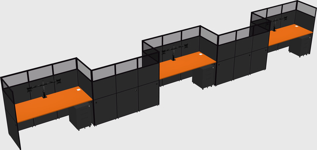 Rectangular cubicles