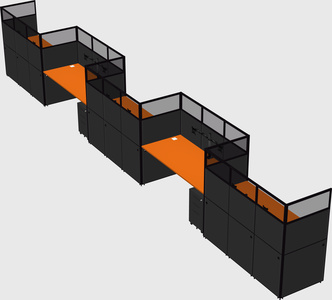 Rectangular cubicles