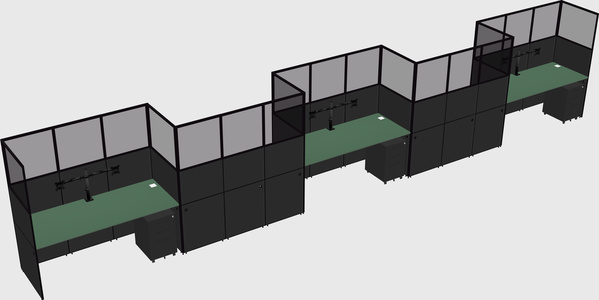 Rectangular cubicles