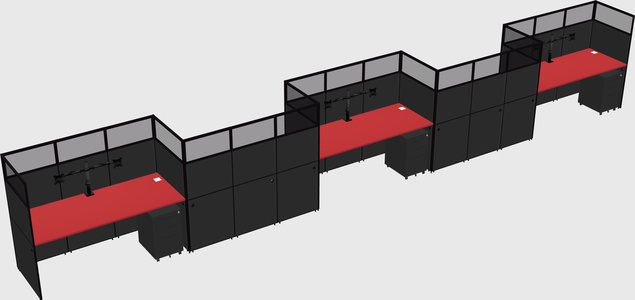 Rectangular cubicles