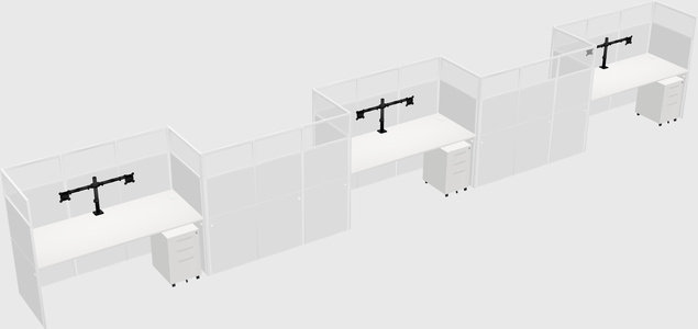 Rectangular cubicles
