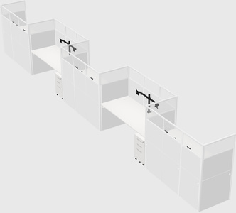 Rectangular cubicles